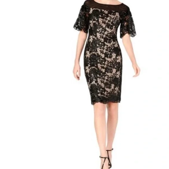 green emerald velvet dress Anne Klein Plus Size Classic Wrap Dress - Black